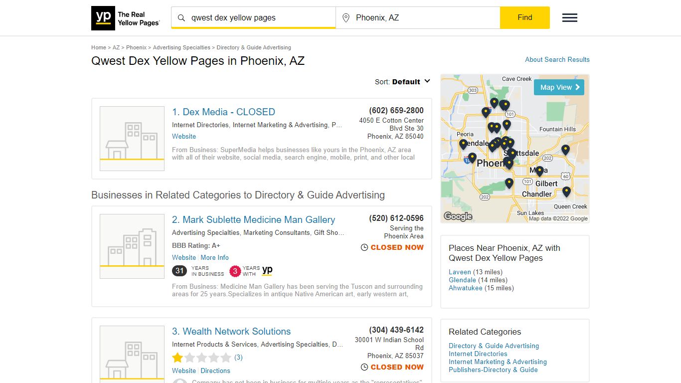 Qwest Dex Yellow Pages in Phoenix, AZ with Reviews - YP.com